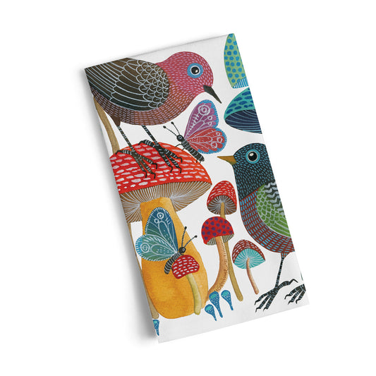 Mushroom Garden Cotton Tea Towel