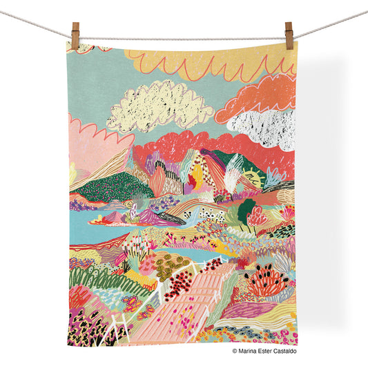 Secret Stairway Cotton Tea Towel