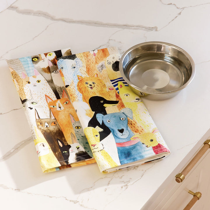 Dog Park Cotton Tea Towel