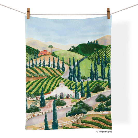 Vineyard Cotton Tea Towel