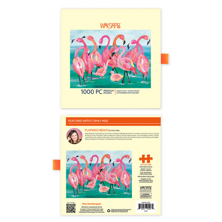 Flamingo Beach 1000 Piece Jigsaw Puzzle