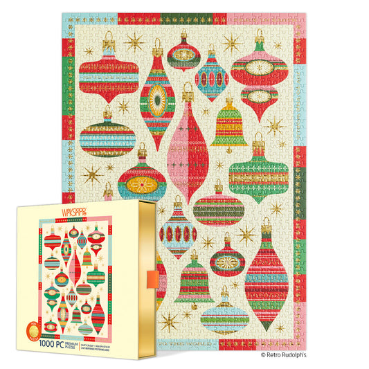 Vintage Ornaments 1000 Piece Holiday Jigsaw Puzzle