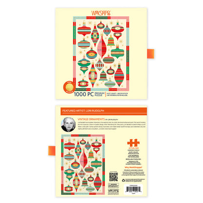 Vintage Ornaments 1000 Piece Holiday Jigsaw Puzzle