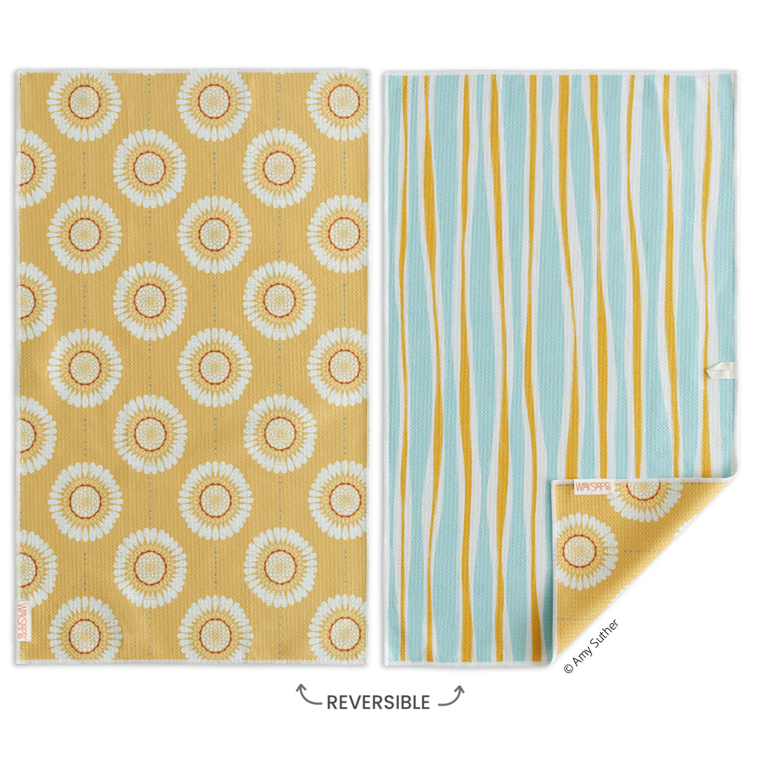 Sunflower Chains Microfiber Towel