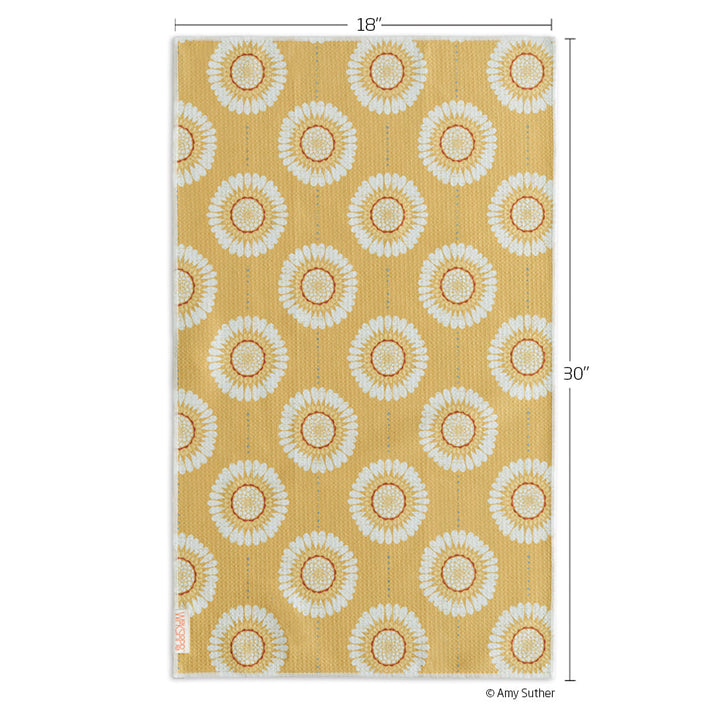 Sunflower Chains Microfiber Towel