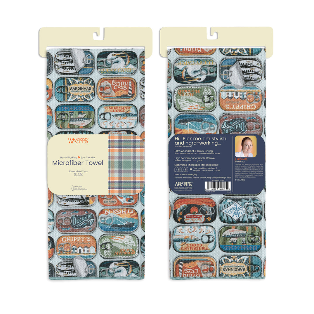 Sardines Microfiber Towel
