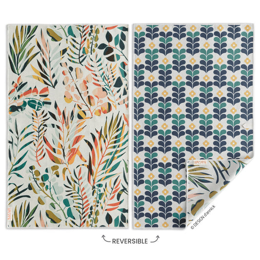 Colorful Leaves Microfiber Towel