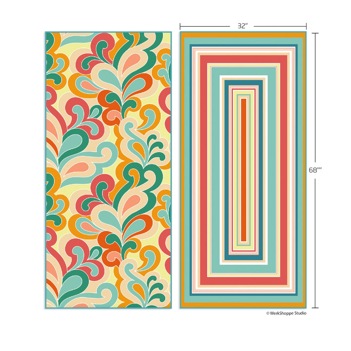 Paisley Pop Microfiber Go Big Towel