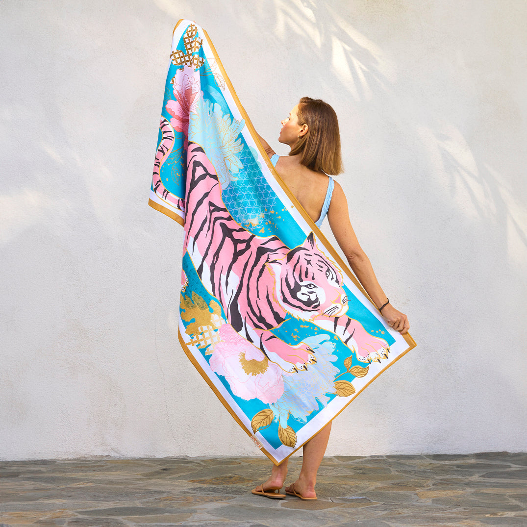 Crouching Tiger Microfiber Go Big Towel