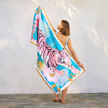 Crouching Tiger Microfiber Go Big Towel