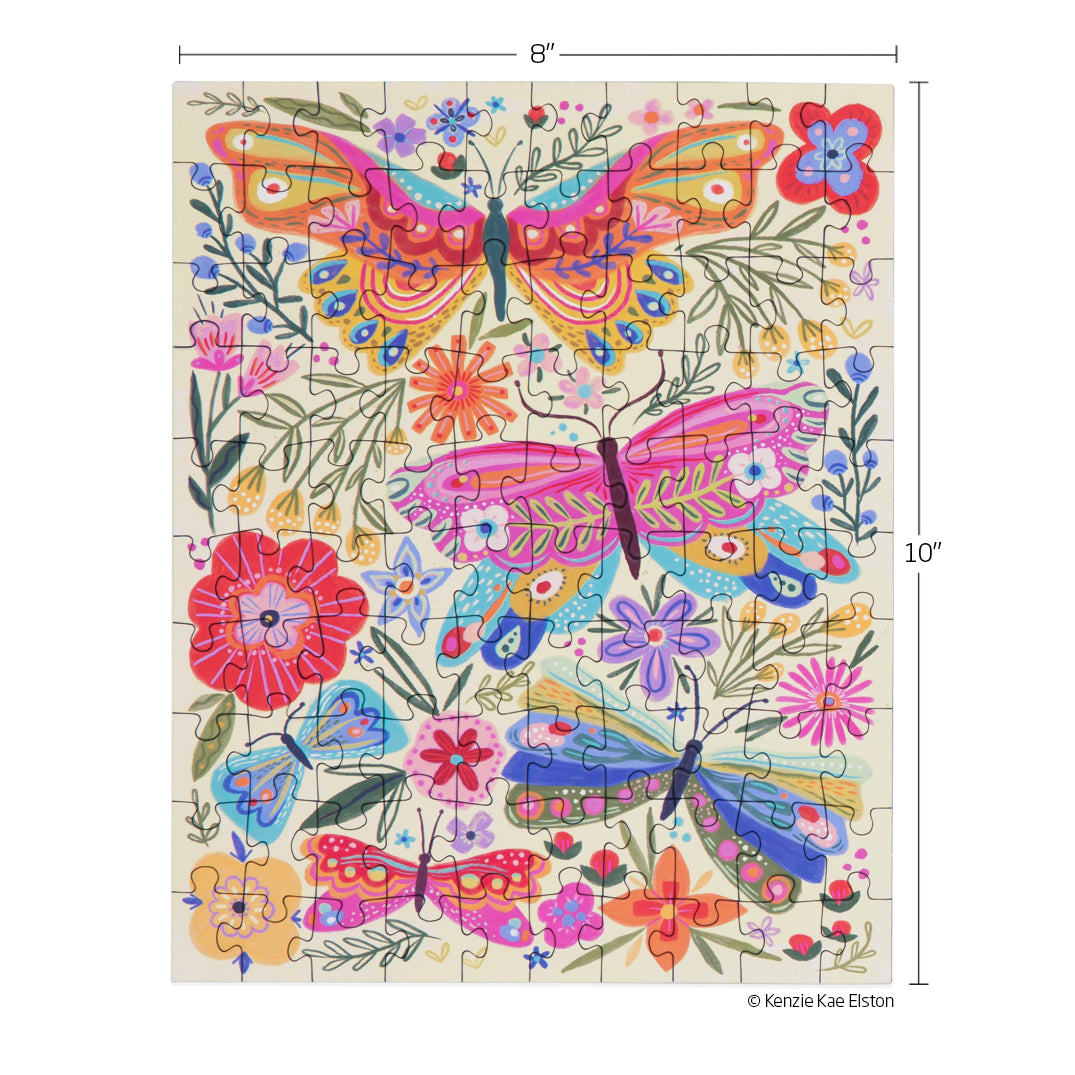Butterfly Floral 100 Piece Puzzle Snax