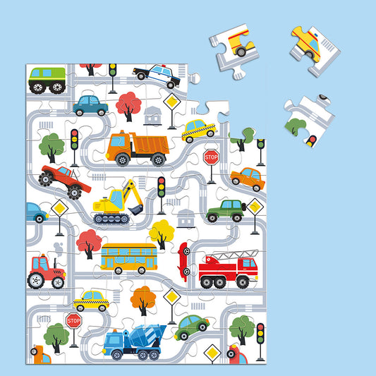 Trucks and Transportation 48 Puzzle Piece Snax