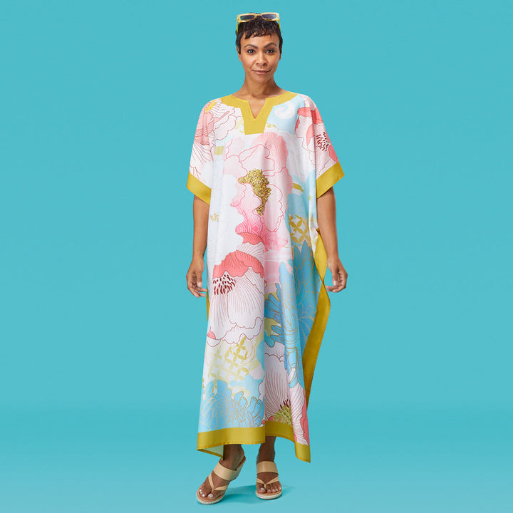 Peony Blossoms Caftan