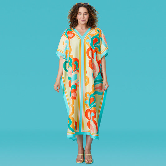 Paisley Pop Caftan