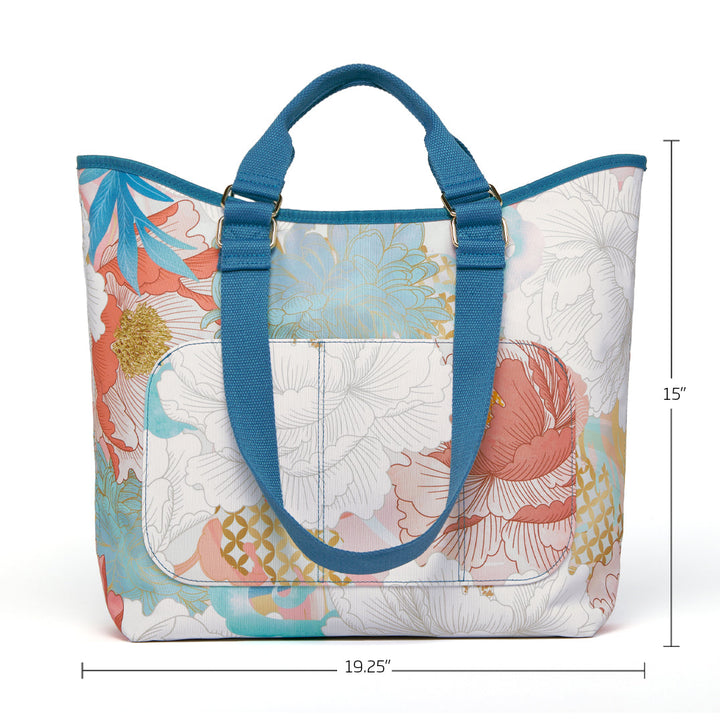 Peony Blossoms Go Big Tote Bag