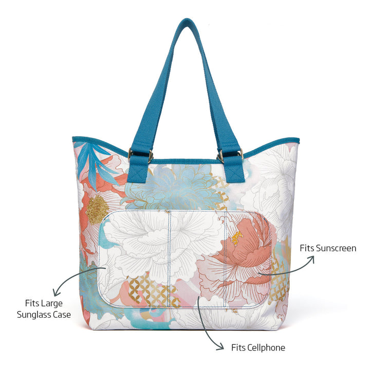 Peony Blossoms Go Big Tote Bag