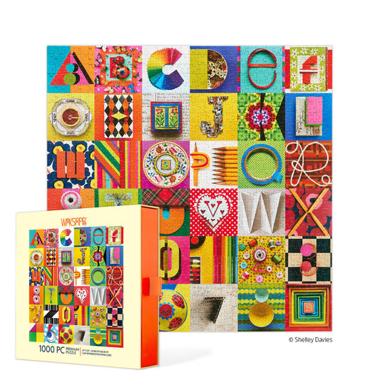 Typeface Collage 1000 Piece Puzzle