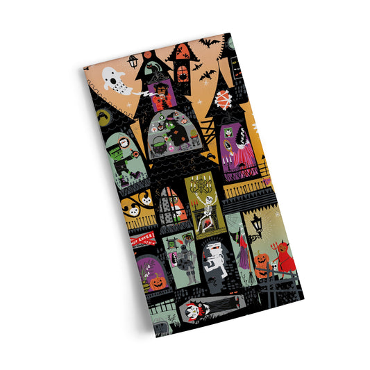 Haunted House 100% Cotton Tea Towel