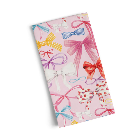 Ribbons & Bows 100% Cotton Tea Towel