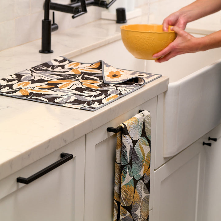 Leaf Tiles Microfiber Kitchen Towel