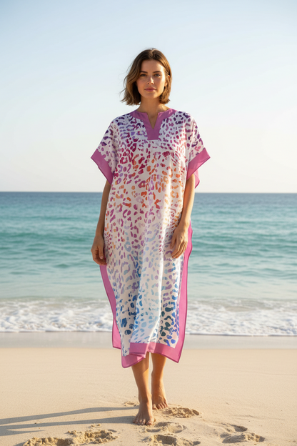 Leopard Stripes Caftan