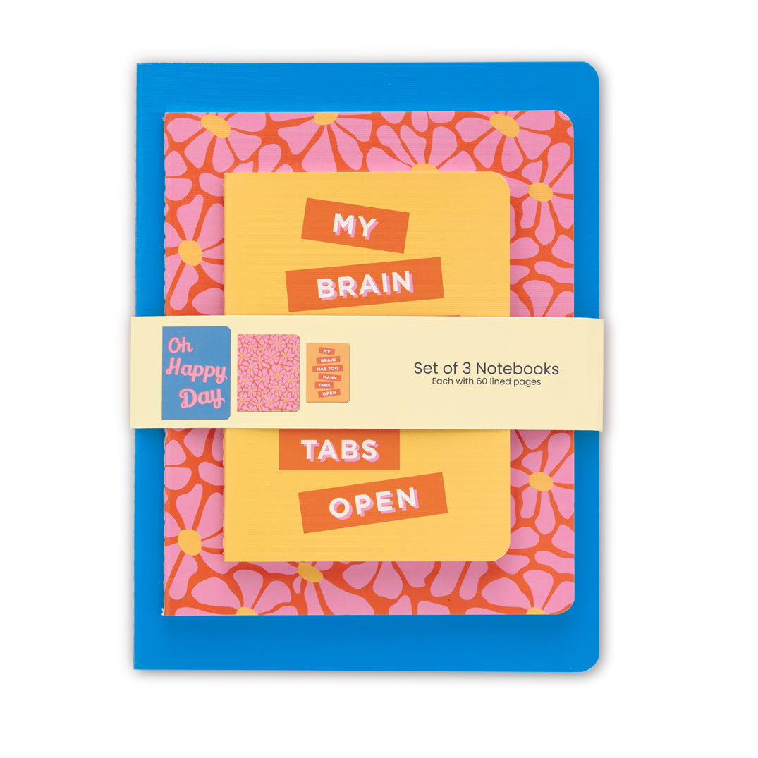 Too Many Thoughts Stitched Notebook Set