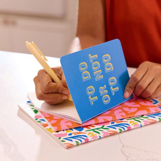 To Do Or Not To Do Stitched Notebook Set