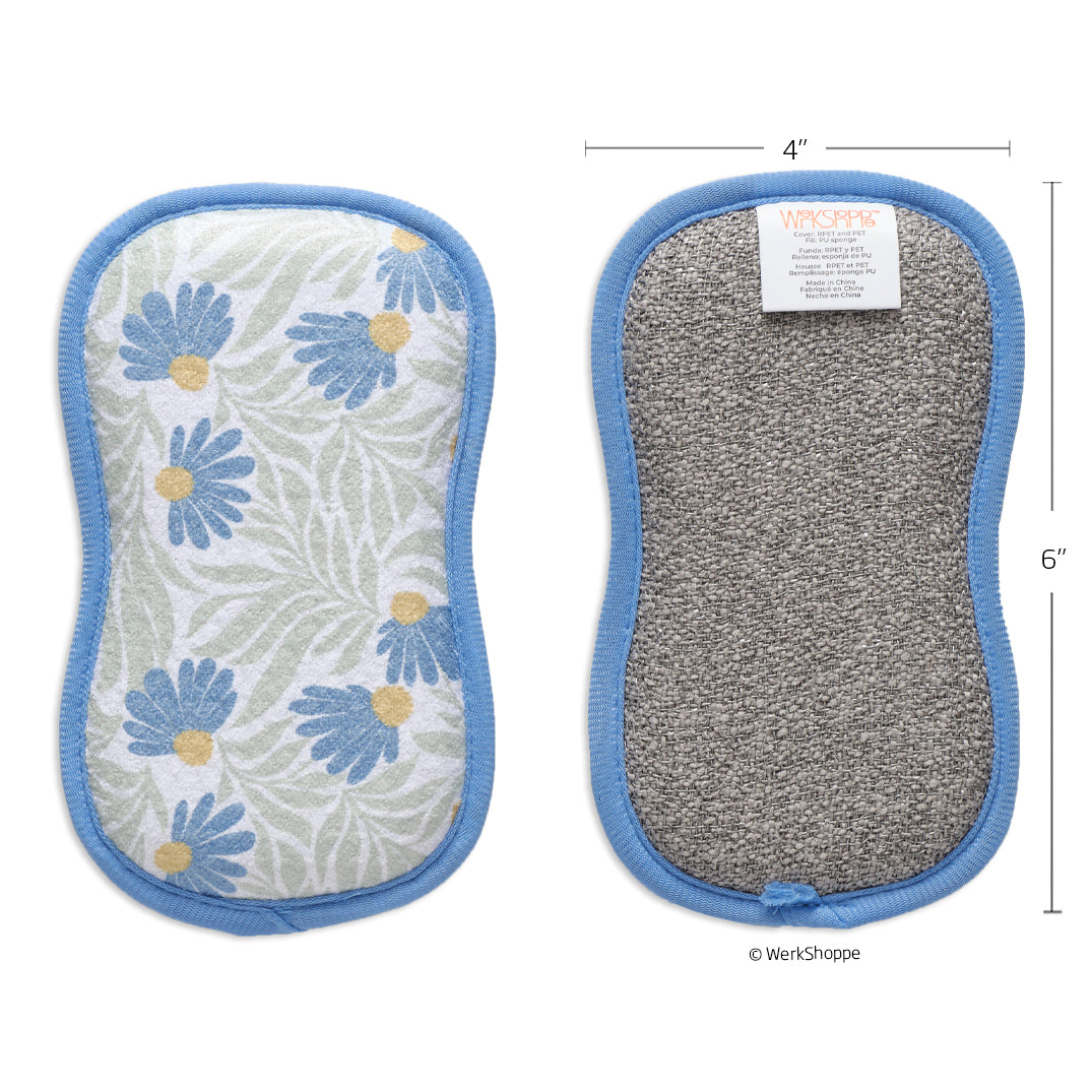 Blue Coneflower Scrubbie Set
