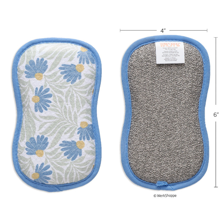 Blue Coneflower Scrubbie Set