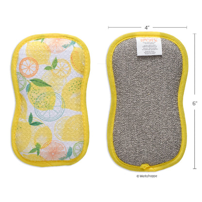 Lemon Plaid Scrubbie Set