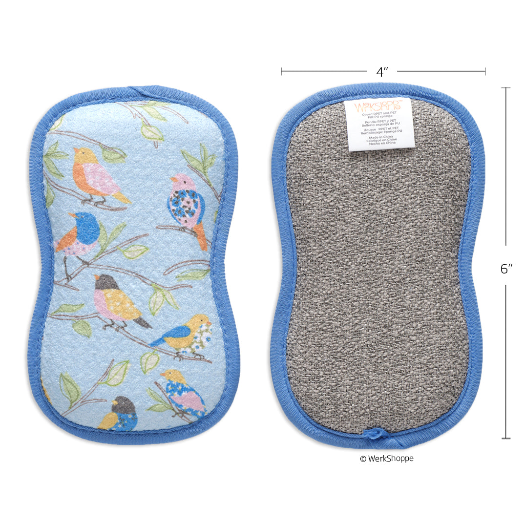 Floral Finch & Friends Scrubbie Set