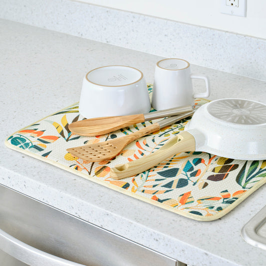 Colorful Leaves Dish Drying Mats
