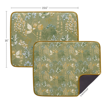 Kitchen Herbs Dish Drying Mats