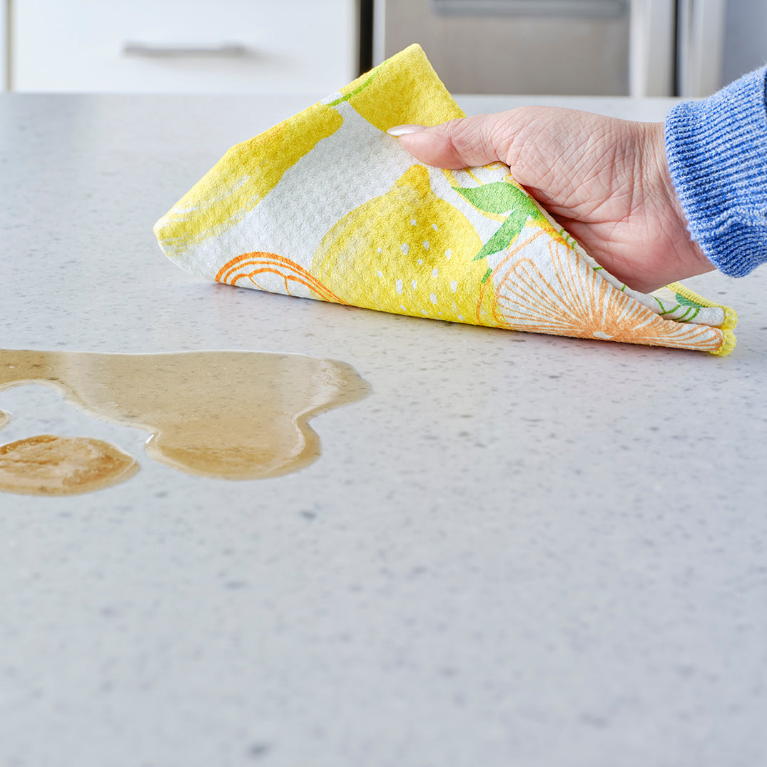 Lemon Plaid All Purpose Towel Set