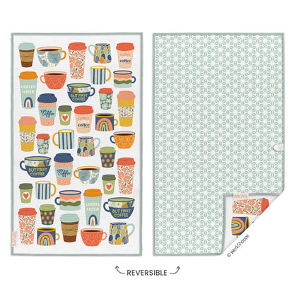 But First Coffee Microfiber Towel