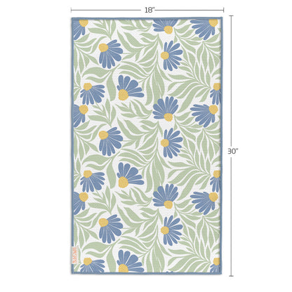 Blue Coneflower Microfiber Towel