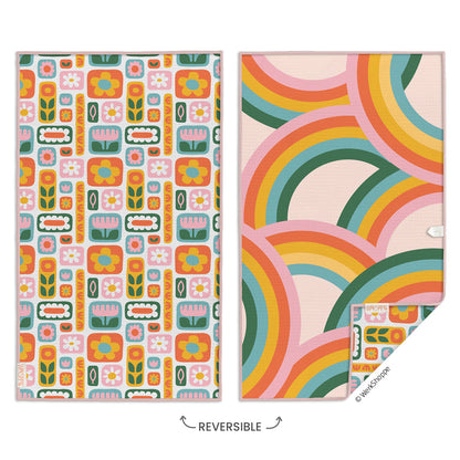 Daisies & Rainbows Microfiber Towel
