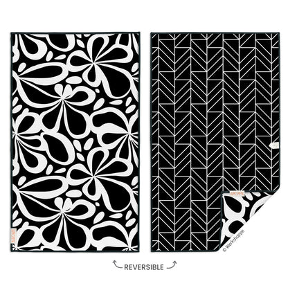 Mod Floral Tile Microfiber Towel