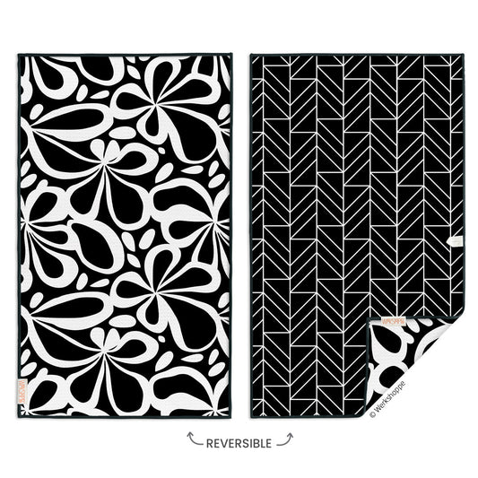 Mod Floral Tile Microfiber Towel