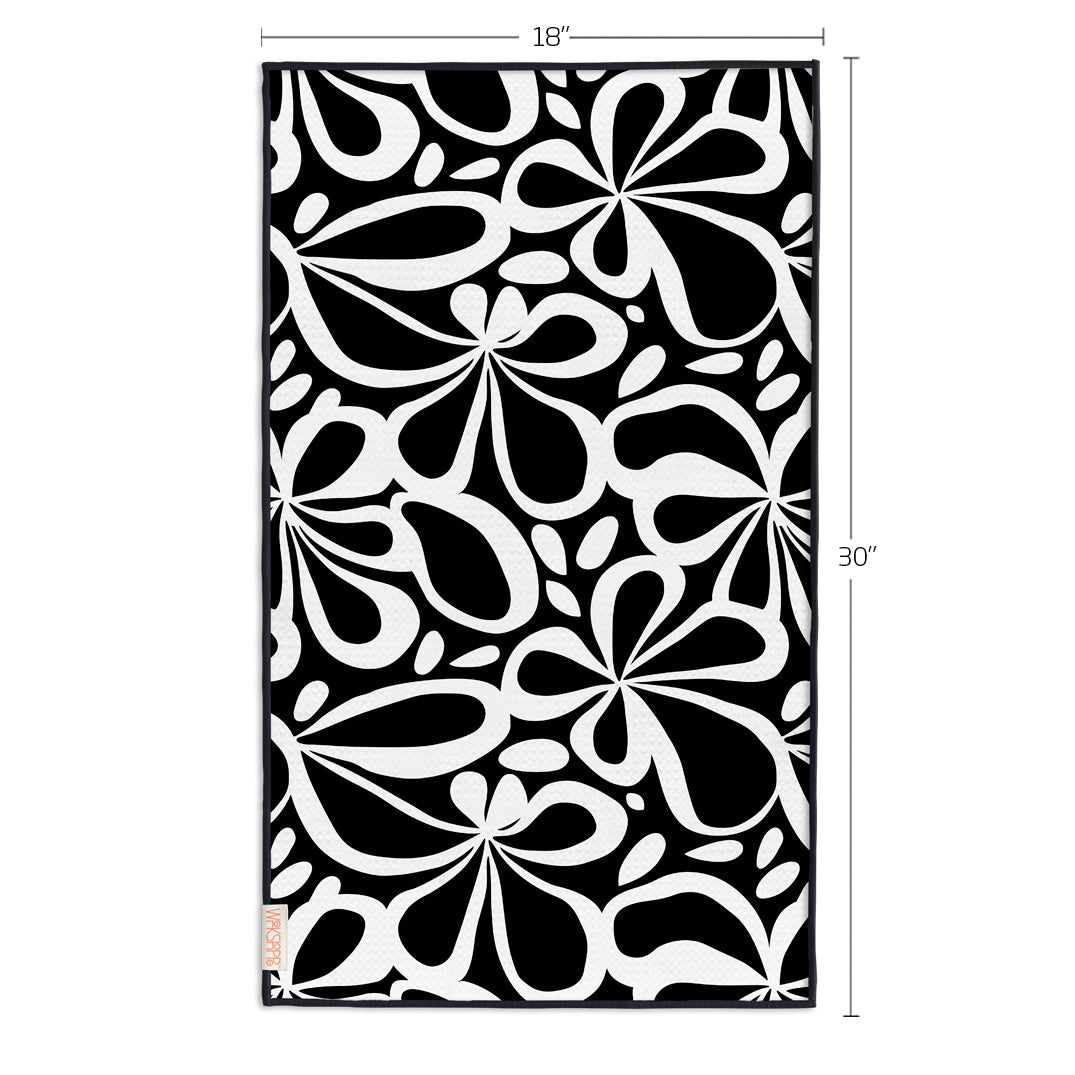 Mod Floral Tile Microfiber Towel