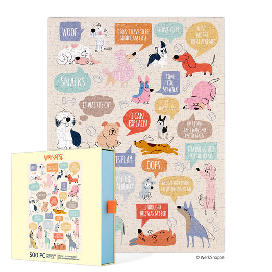 If Dogs Could Talk 500 Piece Puzzle