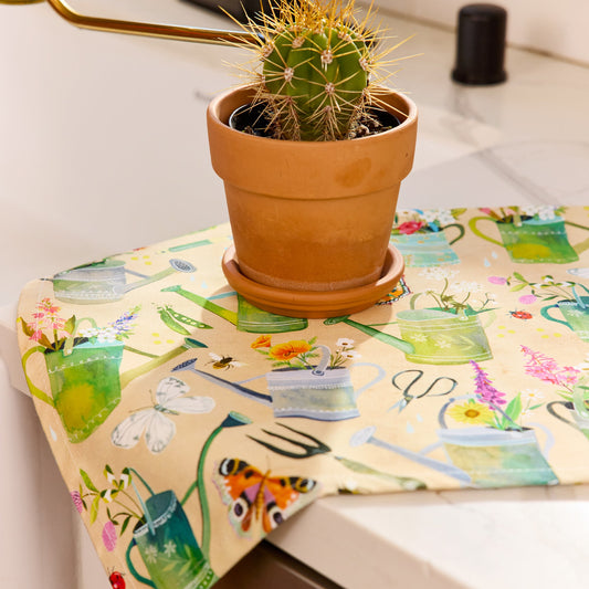 Watering Cans Cotton Tea Towel