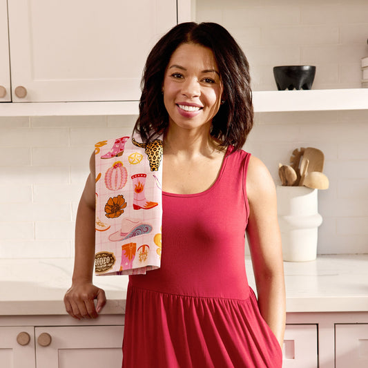 Cowgirl Icons Cotton Tea Towel