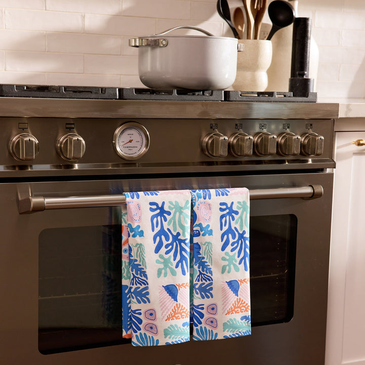 Modern Coastal Cotton Tea Towel