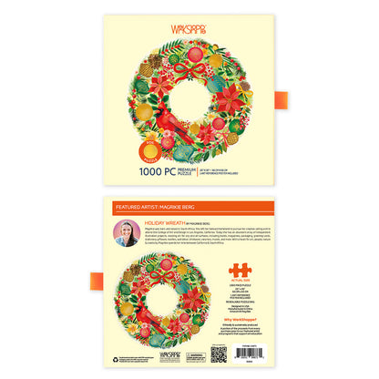 Holiday Wreath 1000 Piece Puzzle