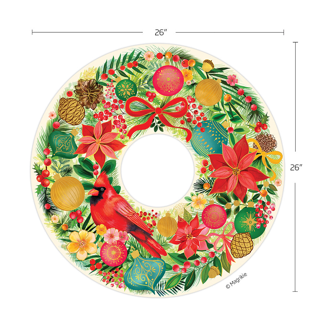 Holiday Wreath 1000 Piece Puzzle