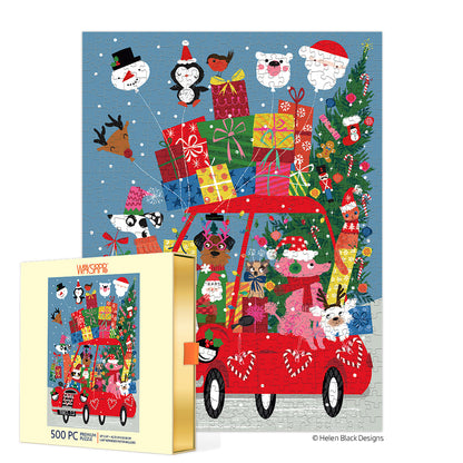 Festive Fun Car 500 Piece Christmas Puzzle