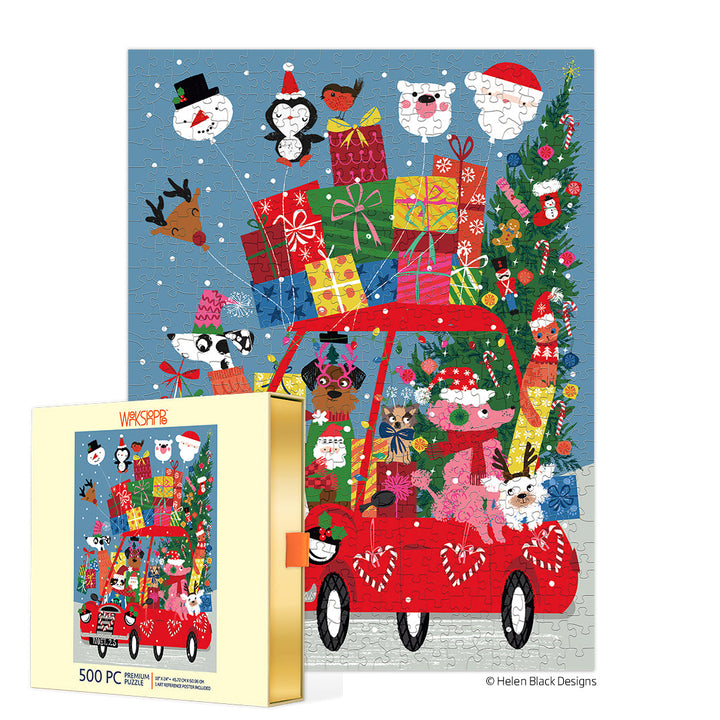 Festive Fun Car 500 Piece Christmas Puzzle