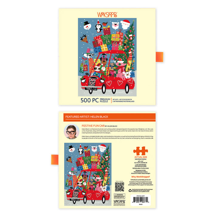 Festive Fun Car 500 Piece Christmas Puzzle