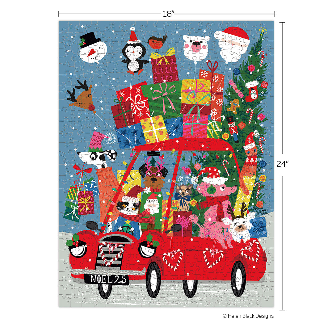 Festive Fun Car 500 Piece Christmas Puzzle